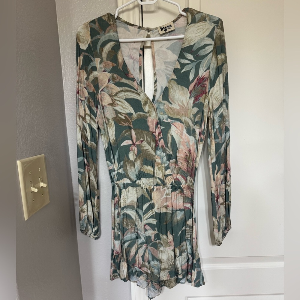 Floral Long Sleeve Romper